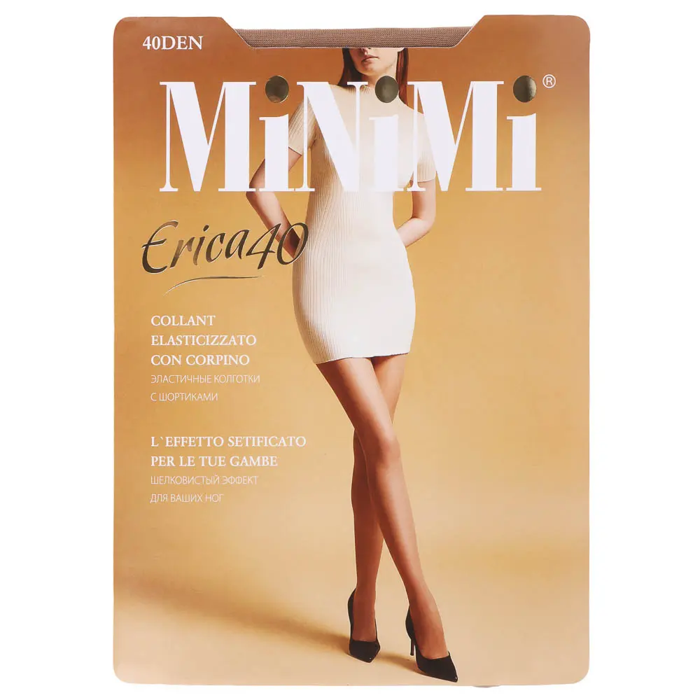 Колготки женские Minimi ERICA 40, размер 2 (S), 3 (M), 4 (L), 5 (XL), 6 (XXL), 7 (XXXL), 3 цвета - #15