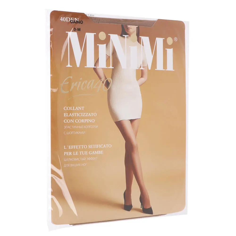 Колготки женские Minimi ERICA 40, размер 2 (S), 3 (M), 4 (L), 5 (XL), 6 (XXL), 7 (XXXL), 3 цвета - #19