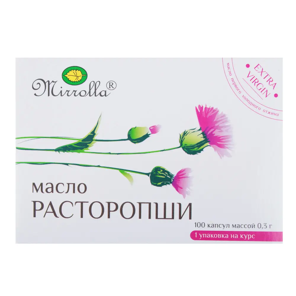 БАД "Масло Расторопши" Мирролла,100капс по 300мг - #2