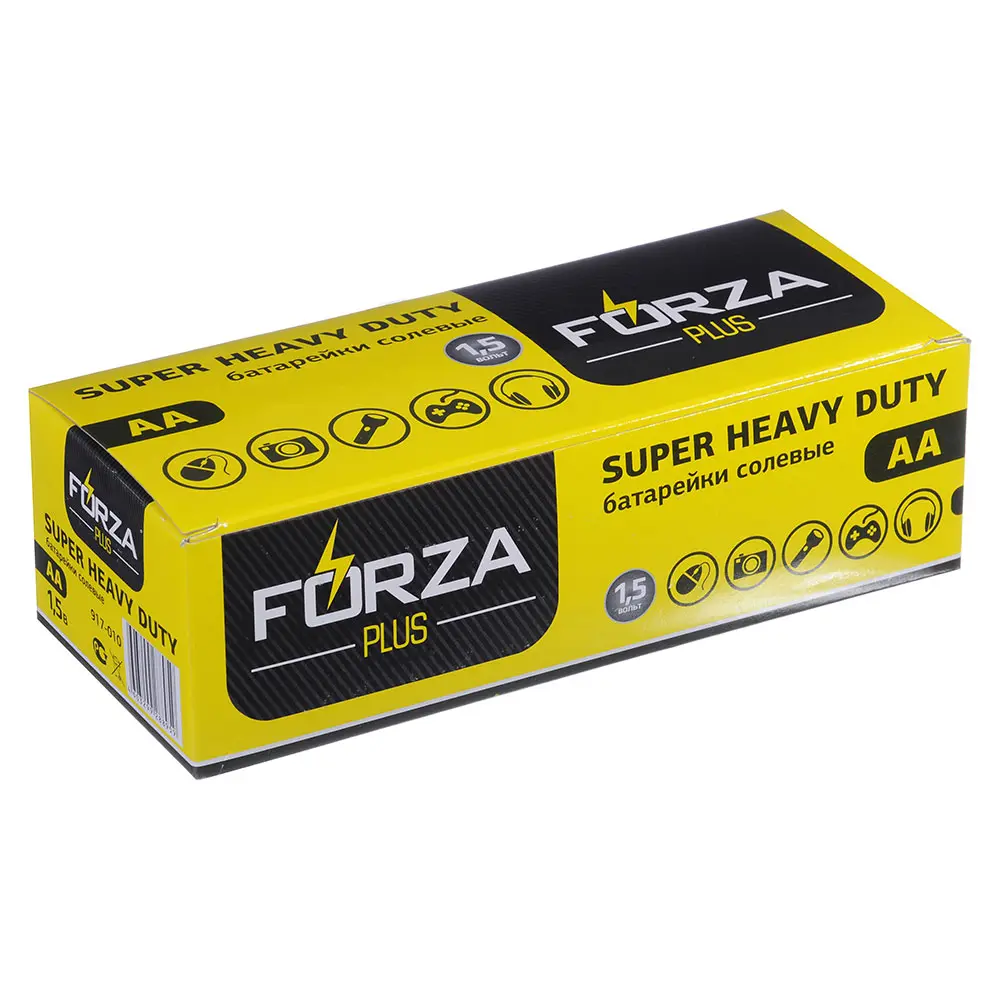 Батарейки AA FORZA 4шт "Super heavy duty" солевая, плёнка - #4