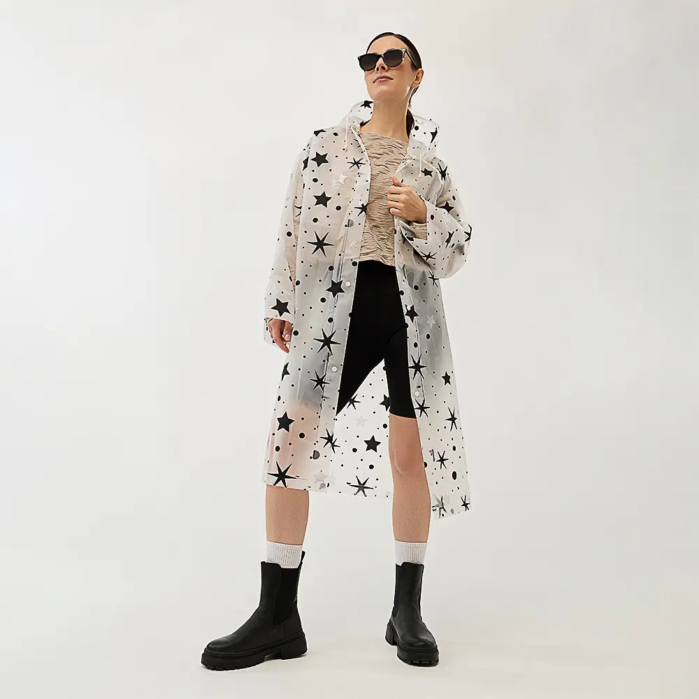 Дождевик "Звезды" тм INBLOOM, 105х62см, 110мкм, ЭВА - #1