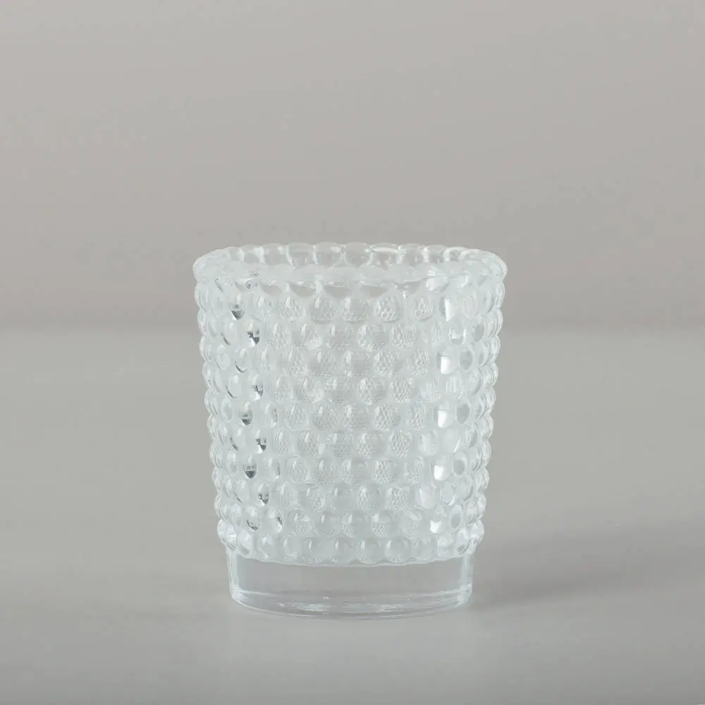Подсвечник тм LADECOR "Стакан" стеклянный, 5,6x5,6x6,4 см - #1