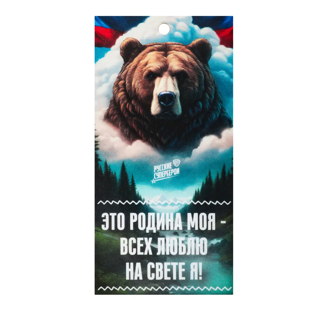 NEW GALAXY Ароматизатор бумажный Я люблю Россию, Это Родина моя!, свежесть леса 4г - #2