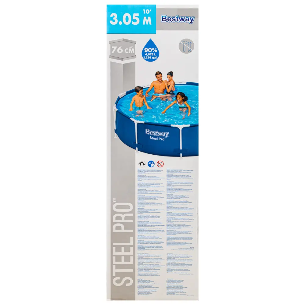 BESTWAY Бассейн каркасный, Fe 49%, PVC 50%, 305x76см, 56677 - #3