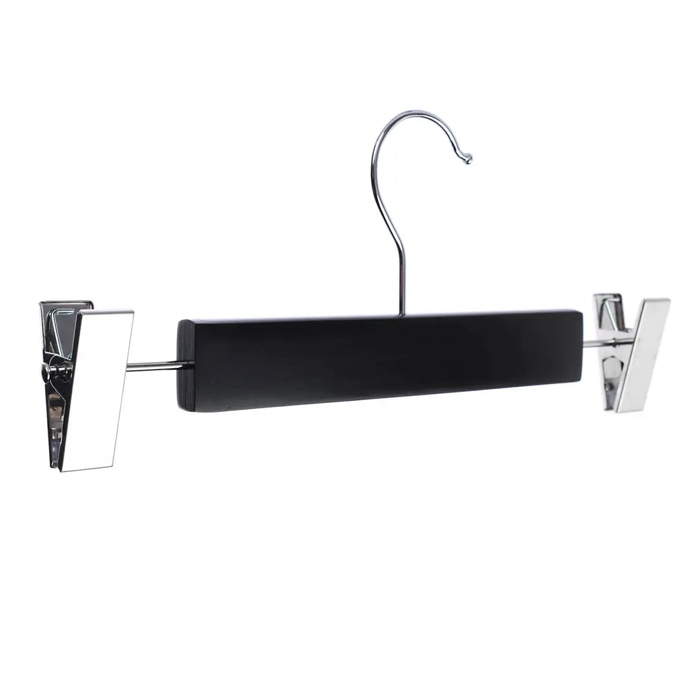 Вешалка для юбок и брюк тм VETTA, 28см, с зажимами, хром, цвет черный - #2