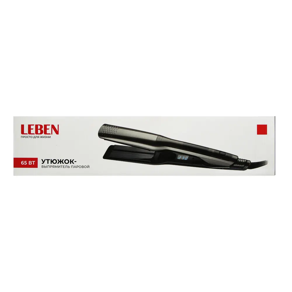 LEBEN Утюжок-выпрямитель паровой, 65Вт, нагрев 100-230℃, керамическое покрытие, 220в - #12