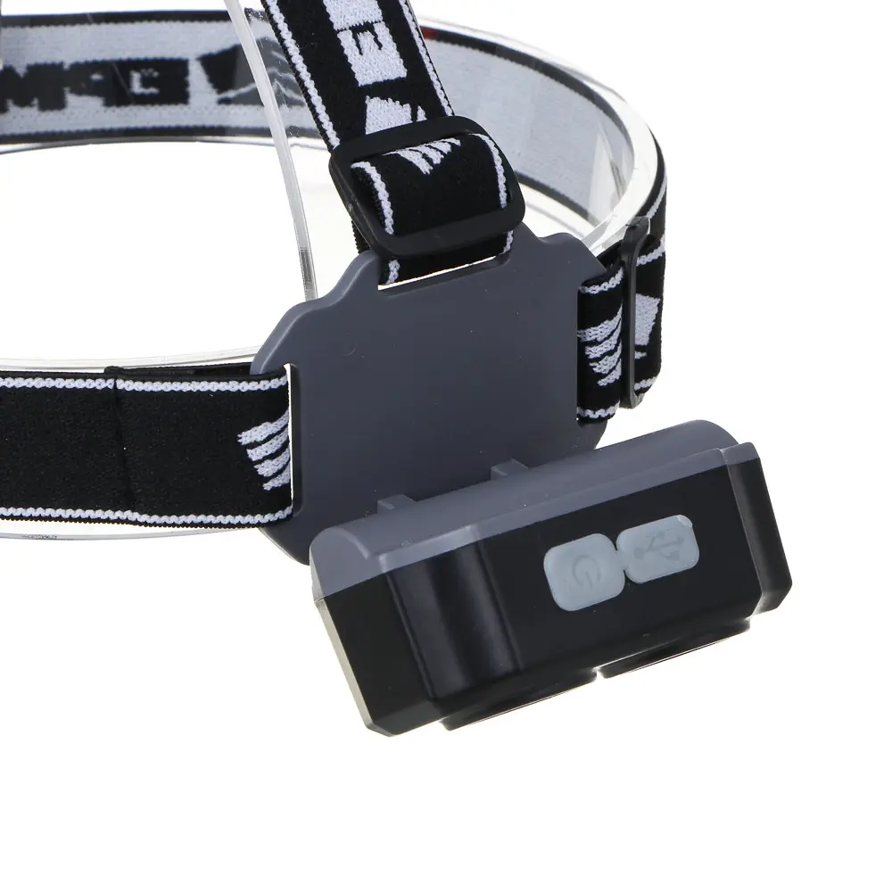 Фонарь налобный тм ЕРМАК, 2 P30 LED +3 SMD, 5 режимов, 1200мАч, 7,2х4,8х4см, USB кабель, пластик - #6