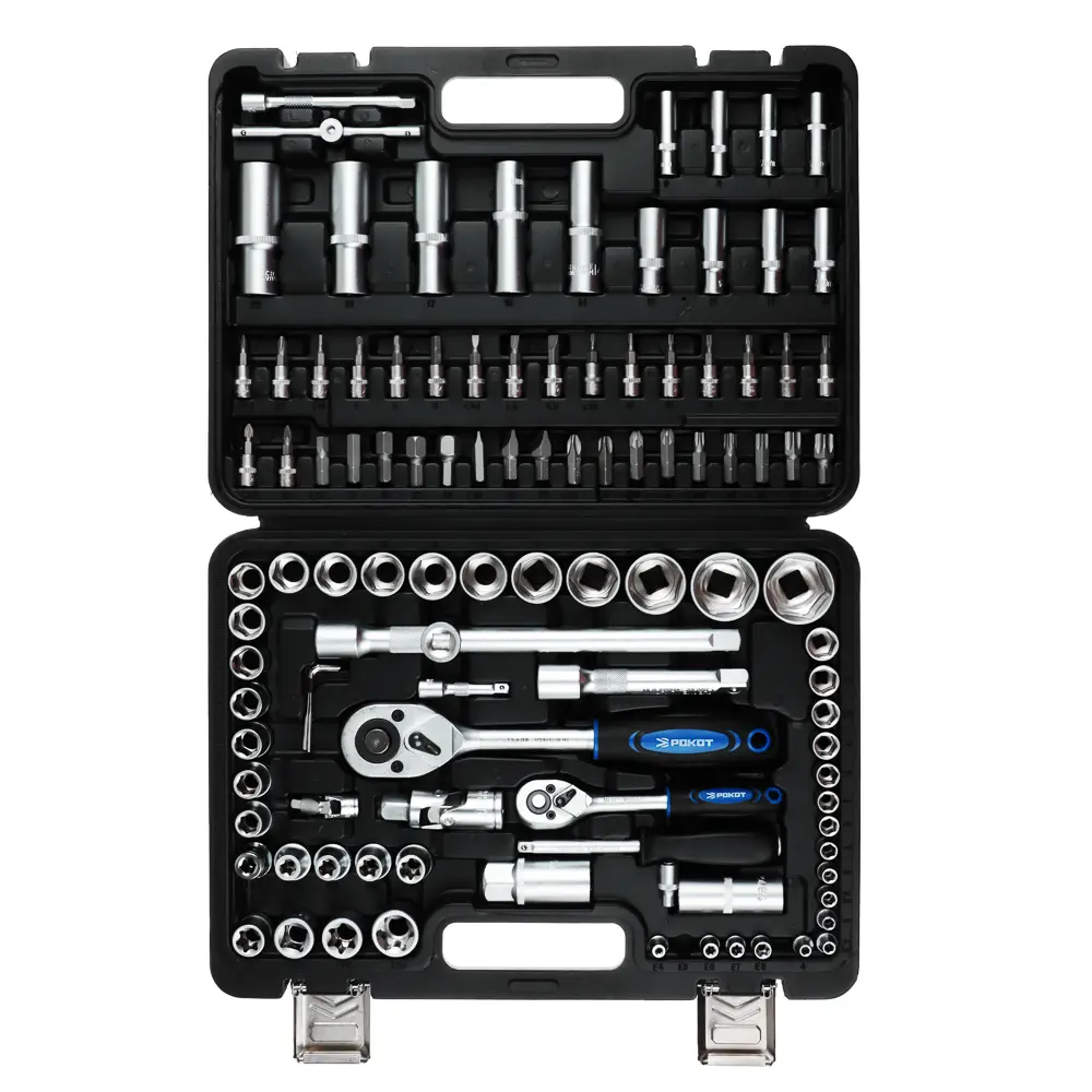 РОКОТ Набор автомобильных инструментов, 108 предметов, 1/4"+1/2" - #1
