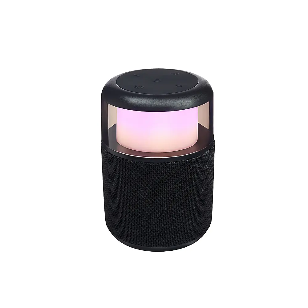 Колонка беспроводная BY GlowSound Mini, 5 Вт,подсветка, 1200мАч, microSD, ВШГ 12x8x8см, черный - #3