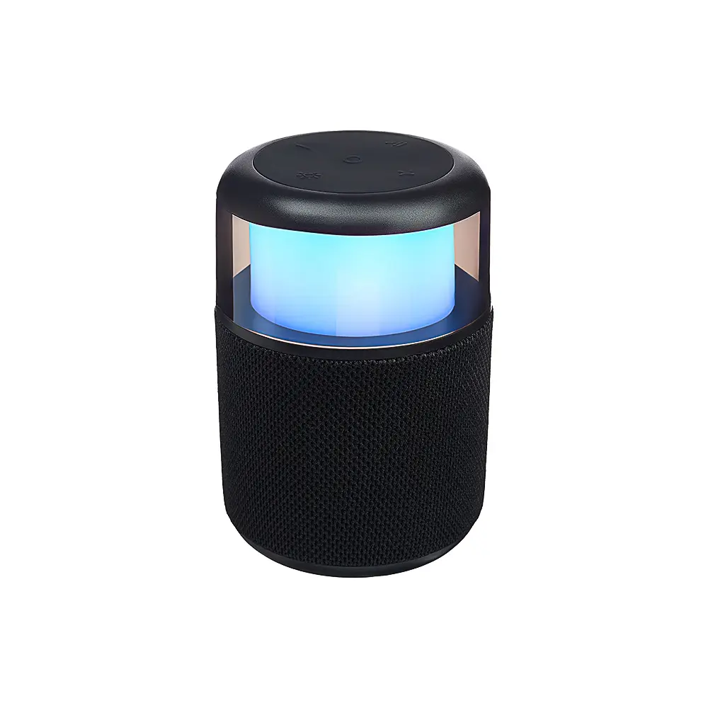 Колонка беспроводная BY GlowSound Mini, 5 Вт,подсветка, 1200мАч, microSD, ВШГ 12x8x8см, черный - #4