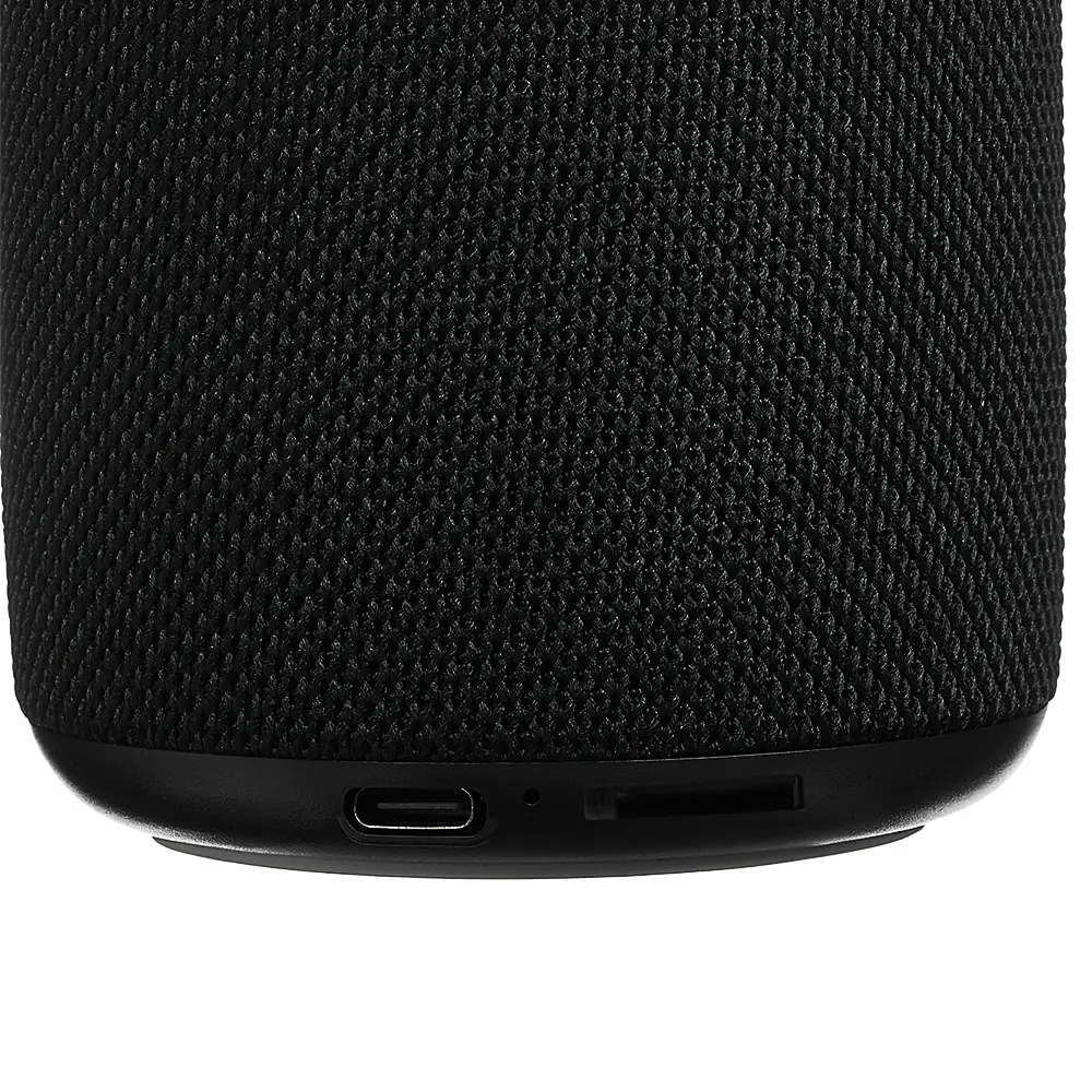 Колонка беспроводная BY GlowSound Mini, 5 Вт,подсветка, 1200мАч, microSD, ВШГ 12x8x8см, черный - #7