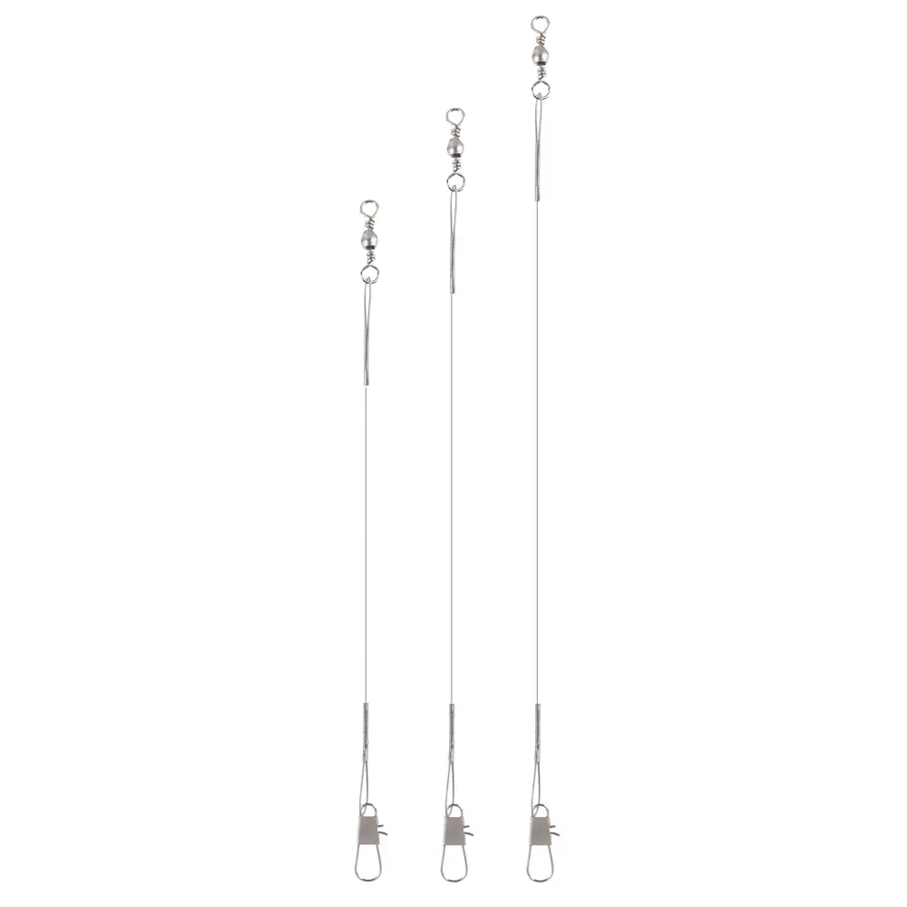 Набор поводков тм AZOR FISHING, 10шт, 15-25см, хром, 3 вида - #1