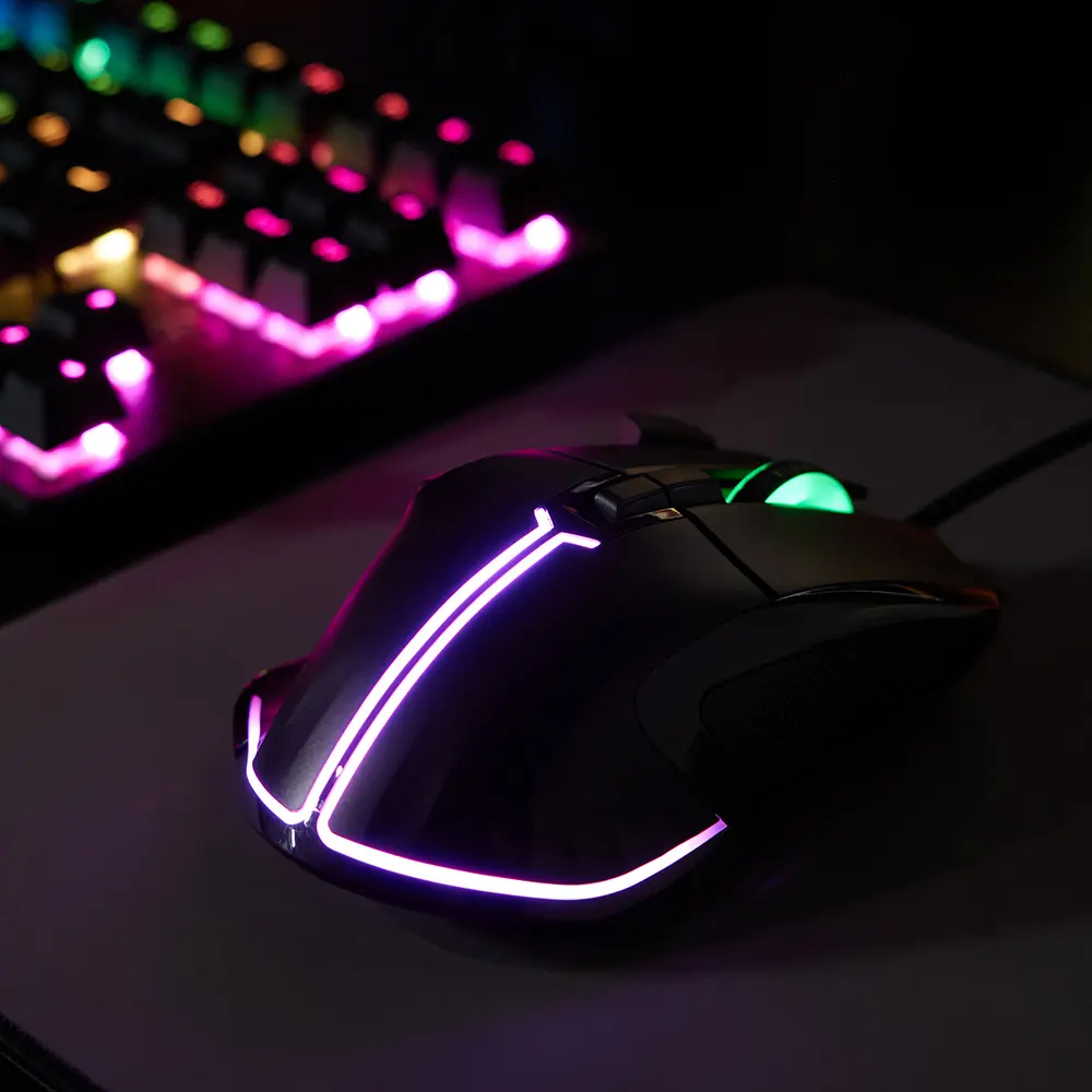 Игровая мышь проводная BY Saiga 12000dpi,9D,PMW3360,RGB,220см - #11