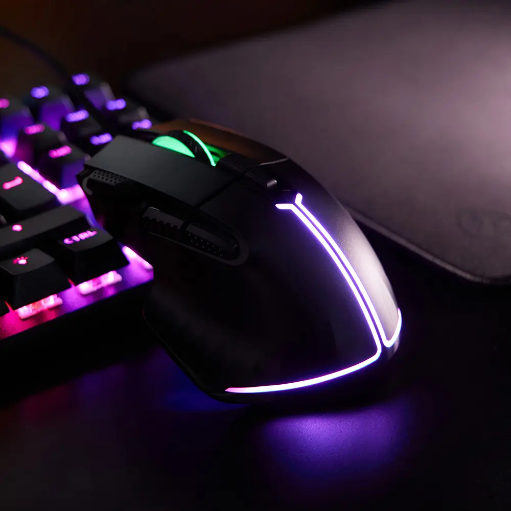 Игровая мышь проводная BY Saiga 12000dpi,9D,PMW3360,RGB,220см - #12