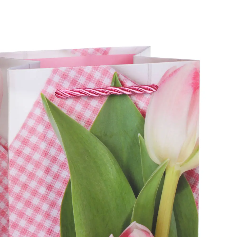 Пакет подарочный бумажный тм LADECOR, 12x9x35 см, для бутылок арт 2, 6 дизайнов - #3
