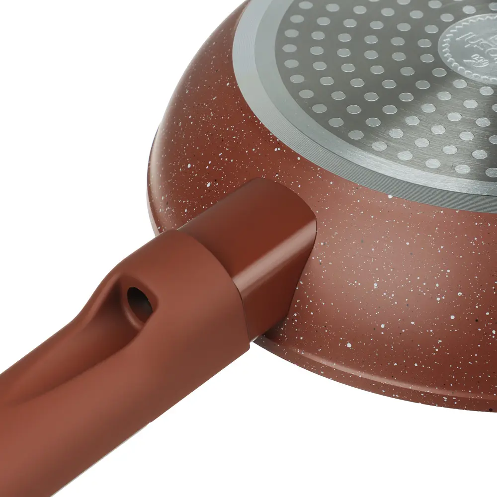 Сковорода литая тм SATOSHI Сенса, d20см, антипригарное покрытие мрамор, индукция, 3 цвета - #8