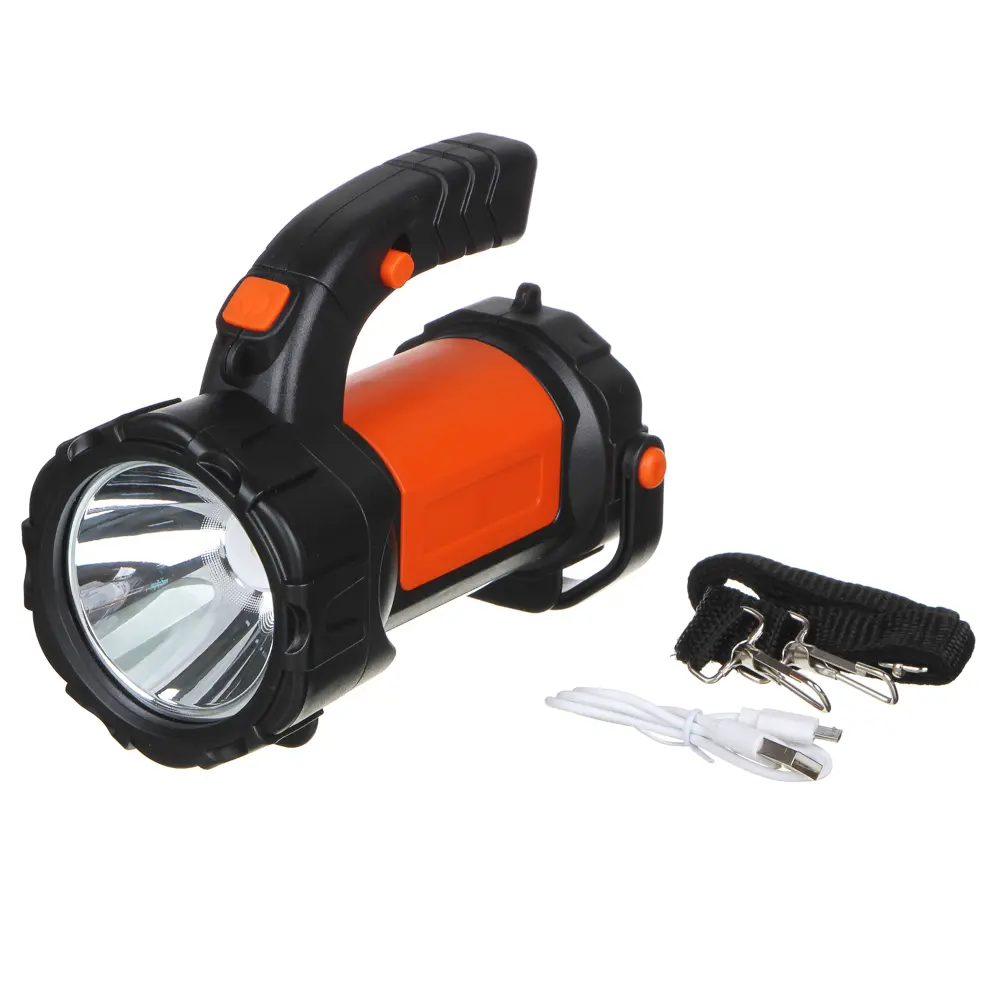 Фонарь прожектор тм ЕРМАК, 1LED+1COB, 2400мАч, Type-C,Power Bank, 91х137х175мм, пластик,красный свет - #2