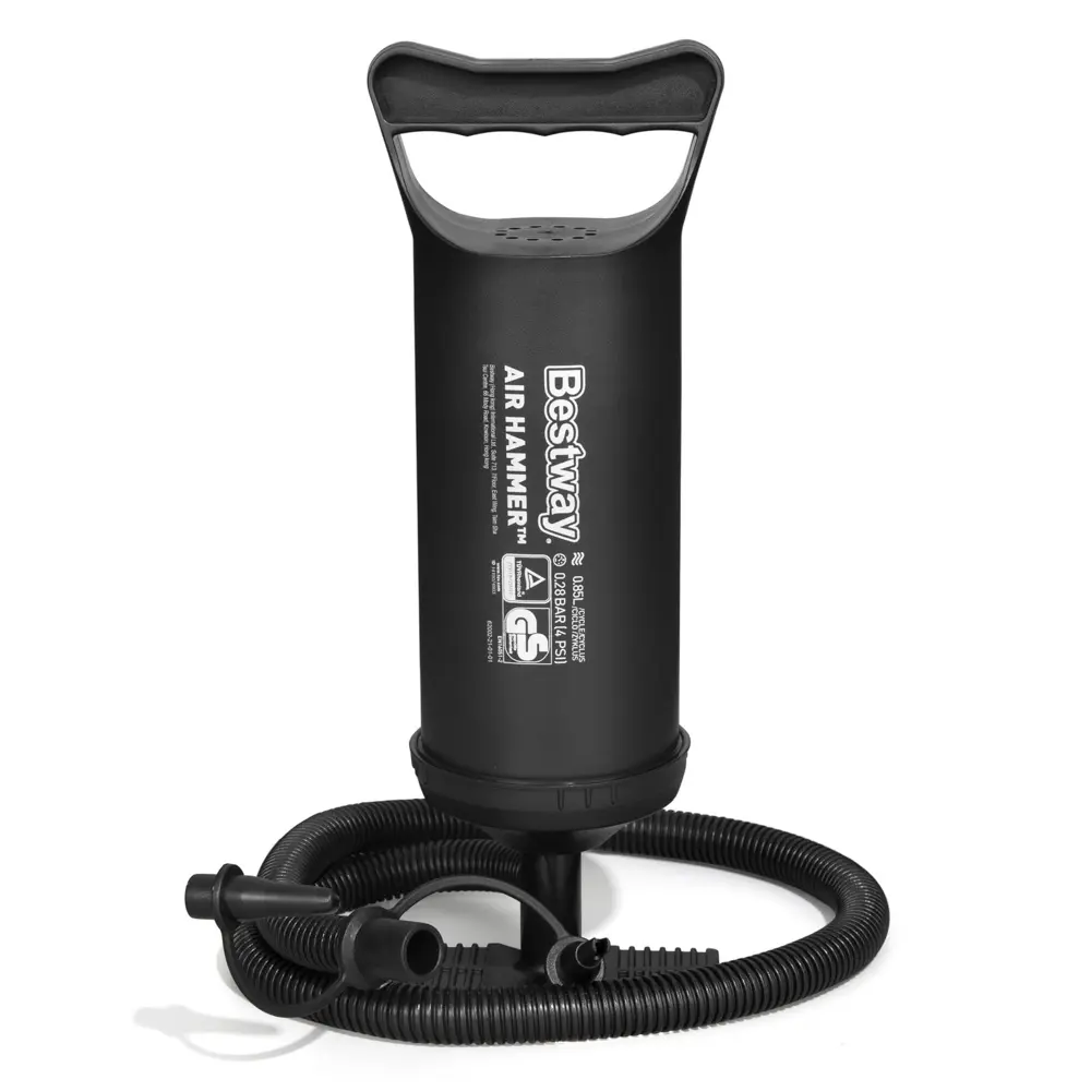 BESTWAY Ручной воздушный насос AIR HAMMER объемом 850мл, 30см, 3 насадки в комплекте, 62002 - #1