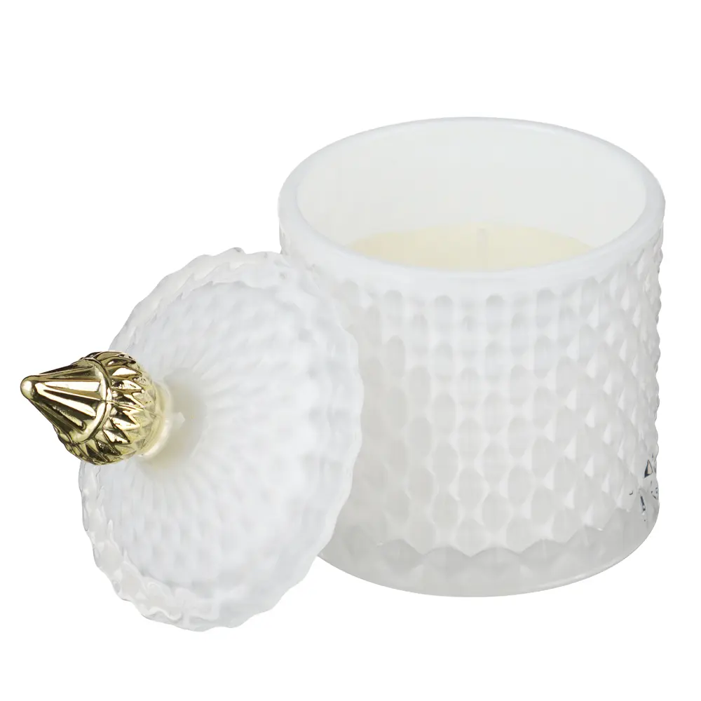 NEW GALAXY Свеча ароматизированная Blaсk&White 160гр. wood sage, white flower, bluebell, pear - #5