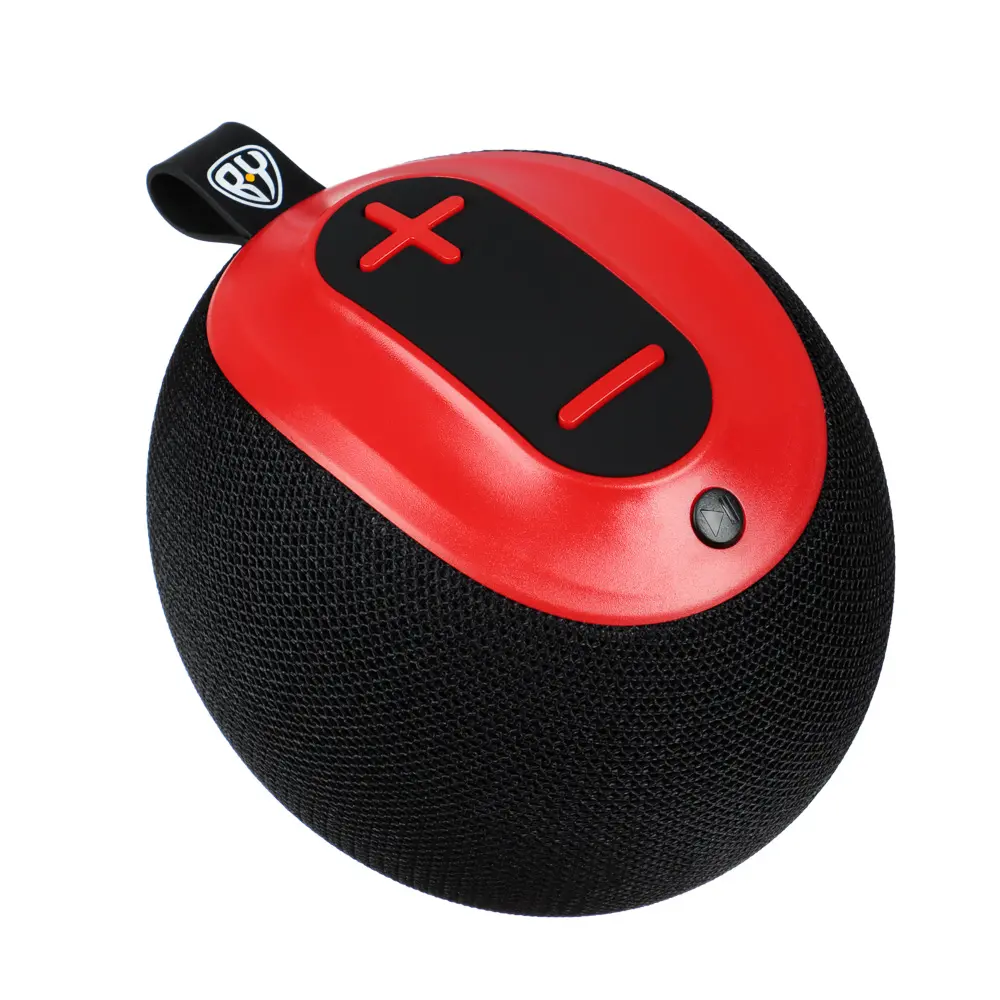 Колонка беспроводная BY Sphere, 5 Вт, 1200мАч, БТ5.0, USB, Micro-SD, AUX, красный - #3