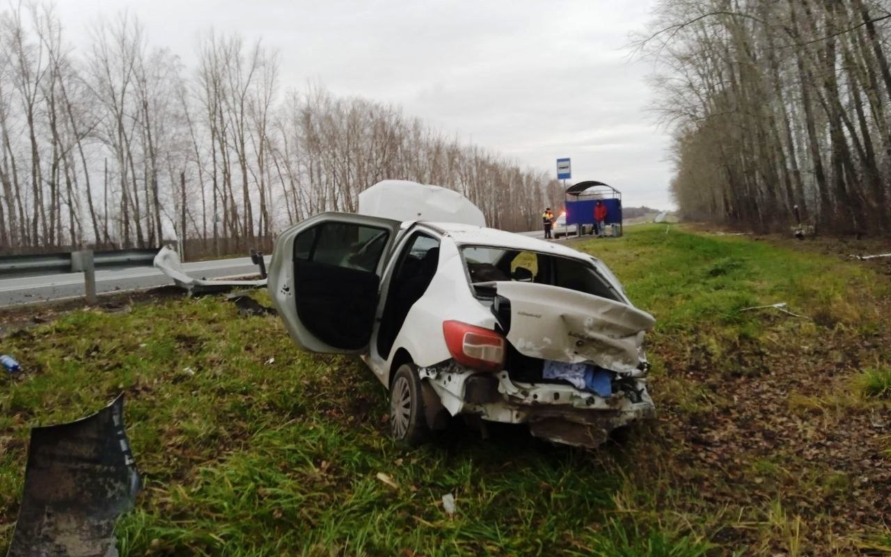 На трассе «Самара-Бугуруслан» автомобиль пробил ограждение и улетел в кювет  | 13.11.2023 | Новости Бугуруслана - БезФормата