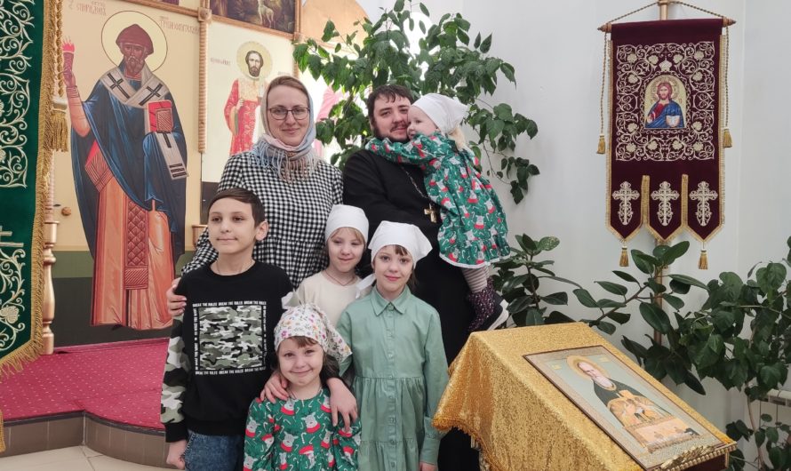 Матушка из Бугуруслана трудится при храме и растит пятерых детей