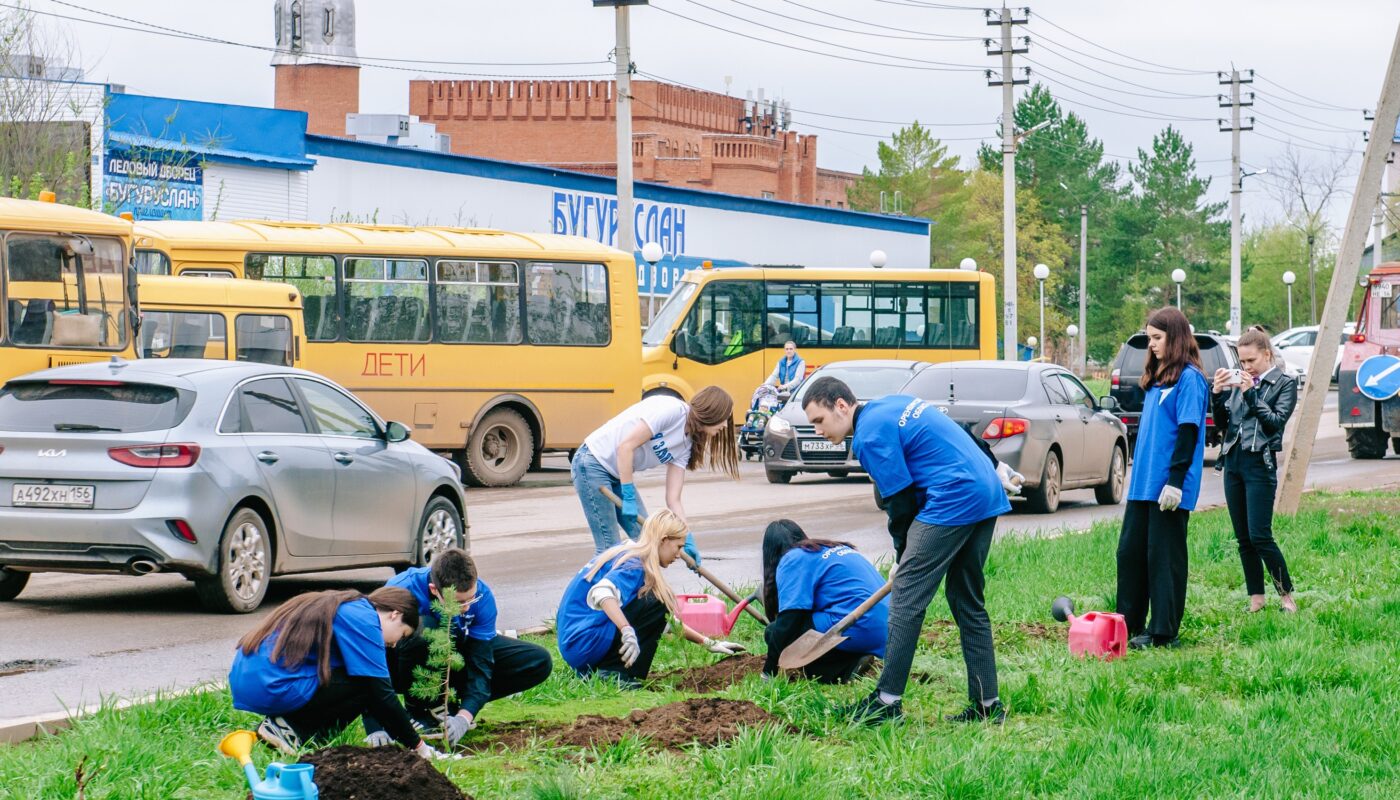 В Бугуруслане сотрудники центра занятости и волонтеры обустроили новую  зеленую зону | 28.04.2024 | Новости Бугуруслана - БезФормата