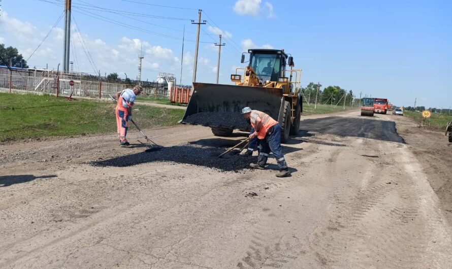 На дороге Бугуруслан-Заглядино ремонтируют проблемные участки