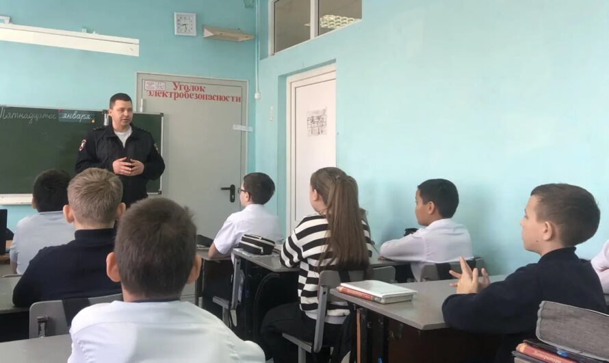 В школе Бугурусланского района прошел профилактический урок «Безопасность на зимней дороге»