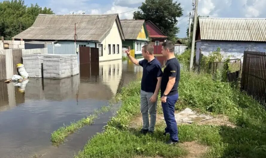 В Бугуруслане с помощью квадрокоптера ведут мониторинг подтопленных территорий