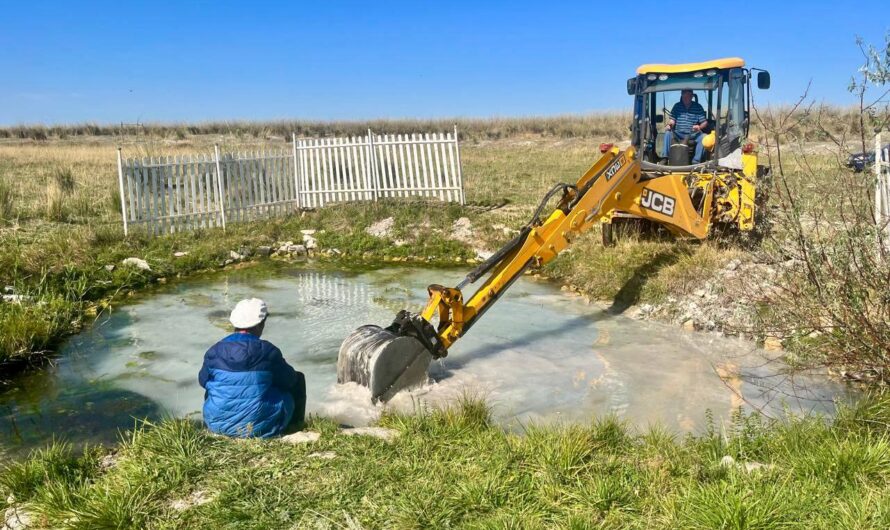 В Соль-Илецком округе расчистили родник «Белый Ключ – Акбулак»