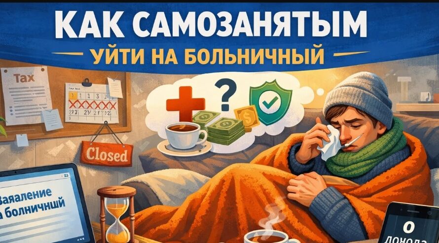 Как самозанятым уйти на больничный