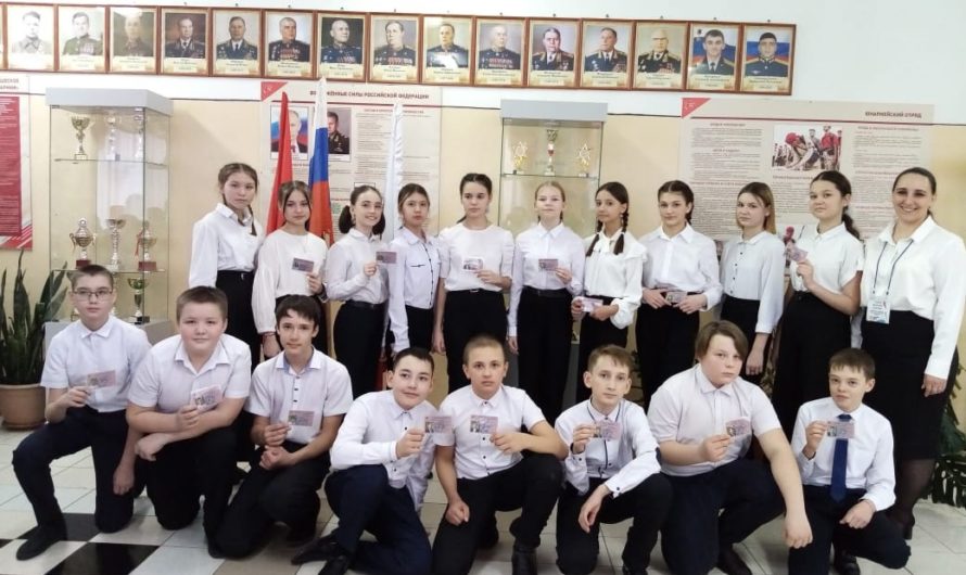 Ряды юнармейцев пополняются