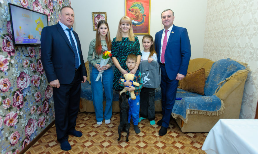 Голубое топливо поступило в дом многодетной семьи