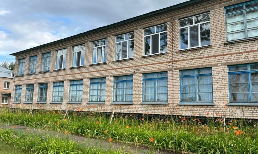 В Токской средней школе поставили шесть новых окон