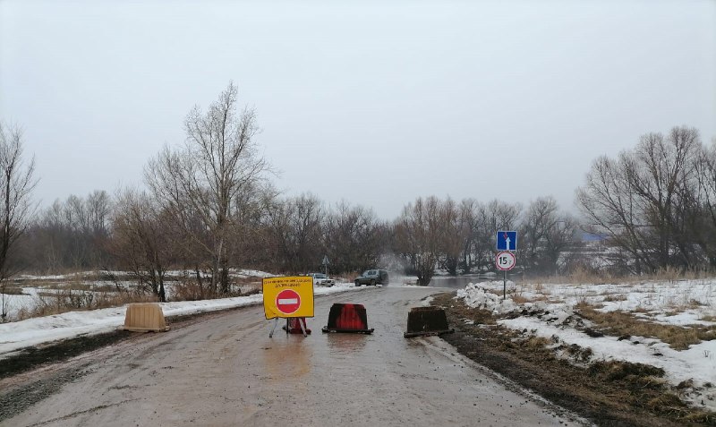 С 16 марта в связи с подъемом уровня воды в реке Ток запрещено движение по низководному мосту на автодороге Донское – Верхнеильясово