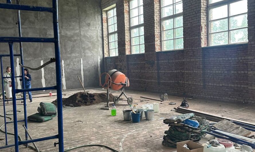 В сельских спортзалах идет ремонт