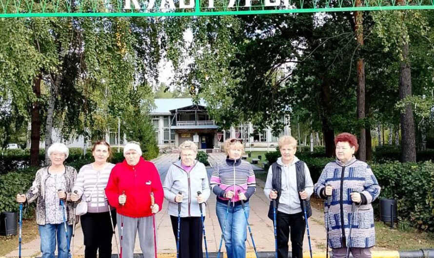Спортивный клуб “Бодрость” Подольского сельсовета открывает новые горизонты здоровья скандинавской ходьбой