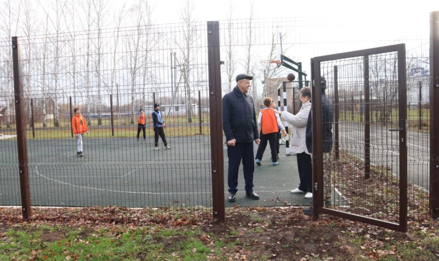 В Красногвардейской гимназии обновили спортивную площадку для командных игр