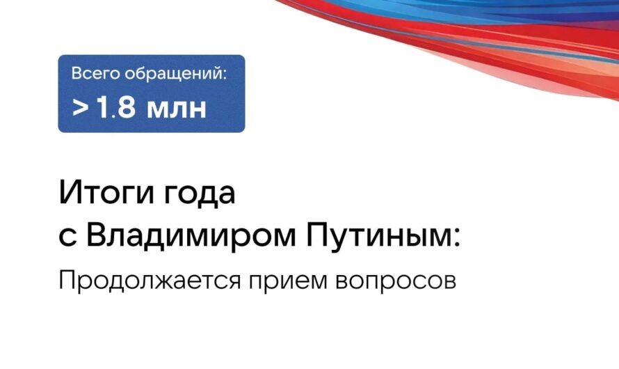 19 декабря стартует прямая линия «Итоги года с Владимиром Путиным»