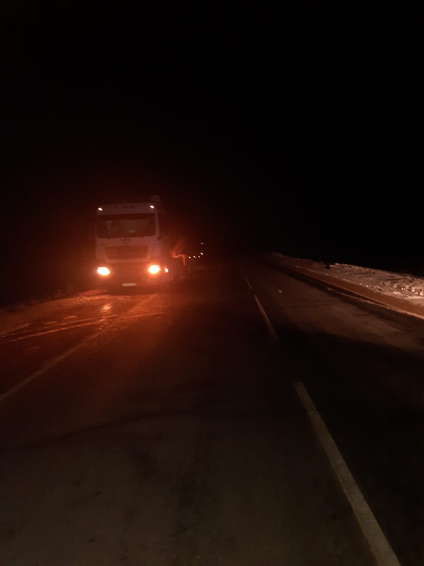 На трассе между Прокуроновкой и Ташлой «МАН» сбил пешехода без светоотражающих элементов