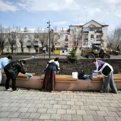 Студенты медколледжа провели субботник