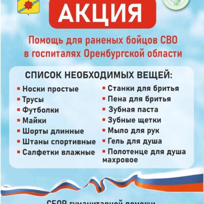 Медногорские библиотеки проводят акцию в помощь раненым бойцам в госпиталях