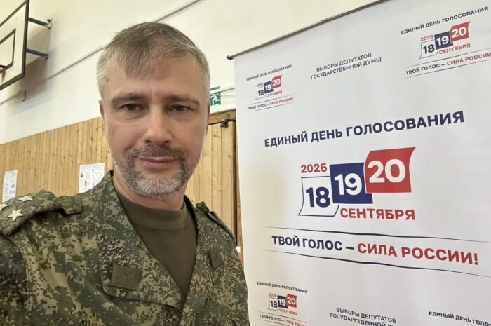 На выборах проголосовал атаман Первого отдела Оренбургского казачьего войска Сергей Слепов