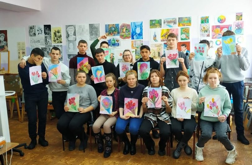 В Первомайской ДШИ прошел мастер-класс по изобразительному искусству