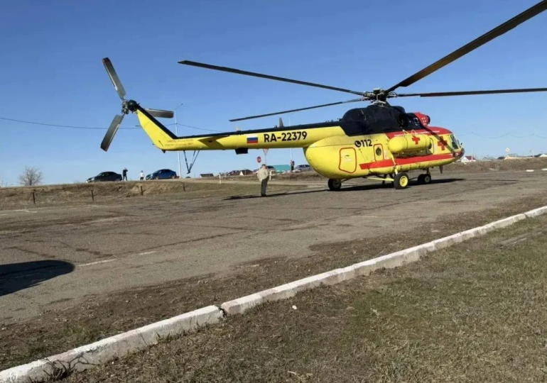 Санавиация экстренно эвакуировала пациента Ташлинской районной больницы в Оренбург