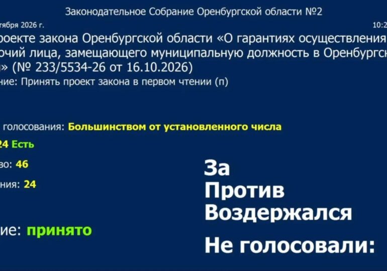 Мироненко сообщил, что Заксобрание одобрило проект закона о гарантиях для депутатов и глав