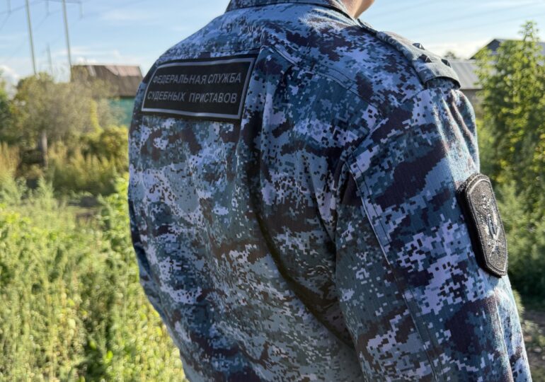 В Оренбурге приставы нашли должника по алиментам в лесу возле его дома