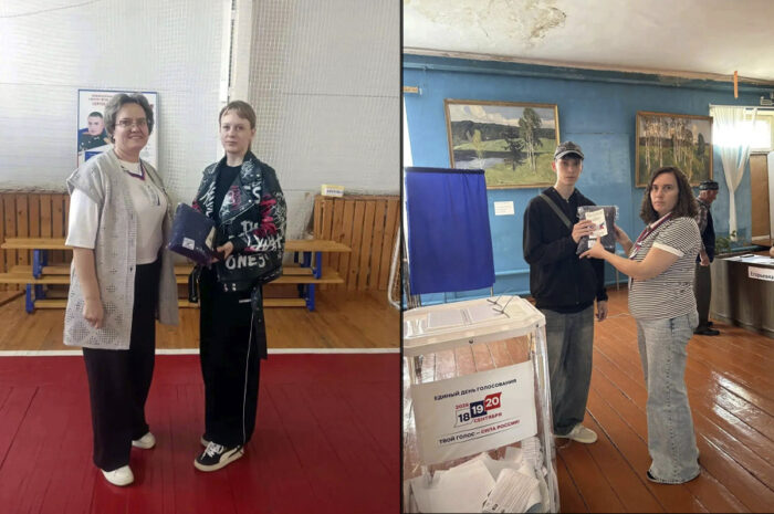 Молодые избиратели Сакмарского района получают в подарок пледы