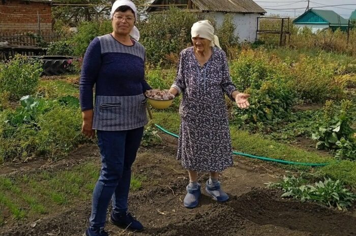 Соцработники Сакмарского района помогают пожилым землякам по хозяйству